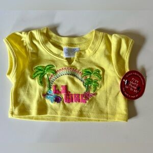 Build A Bear Los Angeles Shirt Top Blouse Bab New Nwt Retired Vintage